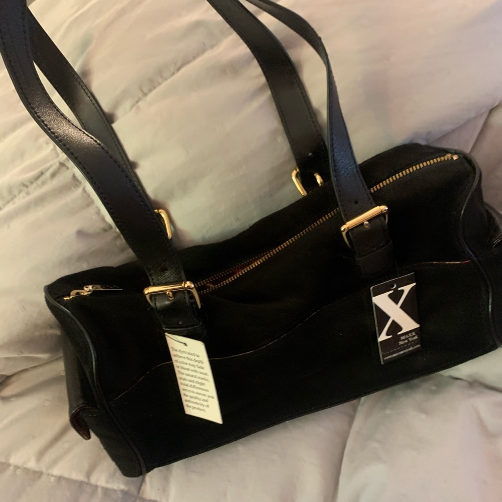 MAXX NY leather and suede handbag brand new
